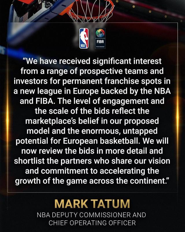 华体会网页版-NBA副总裁：NBA与FIBA探索在欧洲建立新联赛取得了重要进展